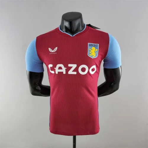 2022-23 Aston Villa home player version Jersey   (The player version is more slim fit, it is recommended to buy one size larger)