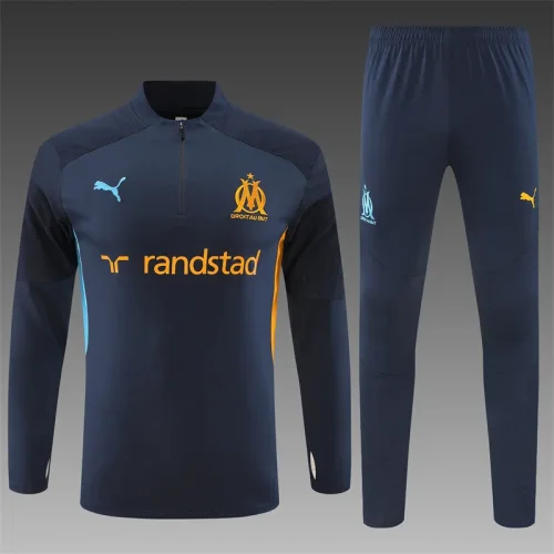 2024-25 Marseille half-zip royal blue suit