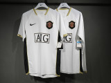 2006-07 Manchester United  away white retro player version jersey