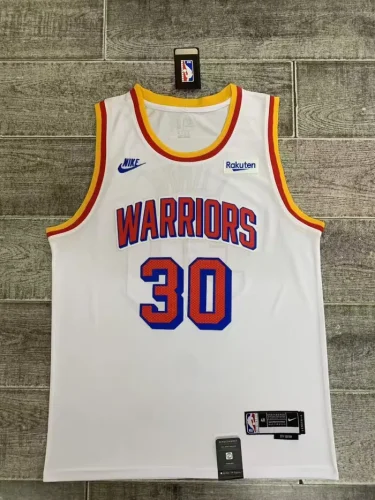 2024-25 Season Warriors No. 30 Curry Retro Version White