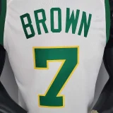 BROWN#7 Celtics White Platinum Limited
