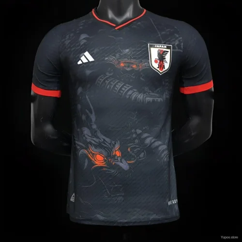Player Version 2024 Japan Black Dragon With Glared Eye Concept Jersey (The player version is more slim fit, it is recommended to buy one size larger)