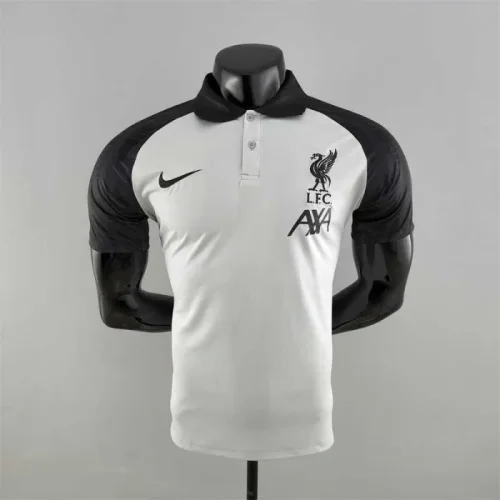 Liverpool 2022-23 blackwhite POLO Player version soccer jerseys
