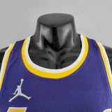 23 75th Anniversary TOSCANO #95 Los Angeles Lakers Jordan Purple NBA Jersey