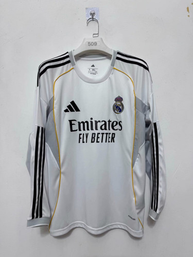 2025-26 Real Madrid  home long sleeve jersey