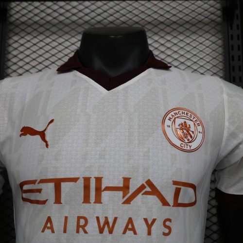 2023-24 Manchester City away player version(The player version is more slim fit, it is recommended to buy one size larger)