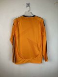 2024-25 Real Madrid Away Orange Long Sleeve Jersey