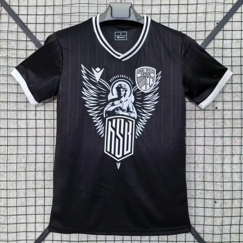 2025-26 Carl Zeiss Jena Pre-Match Special black soccer jersey