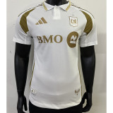 2025-26 Los Angeles FC away white player version jersey   (The player version is more slim fit, it is recommended to buy one size larger)