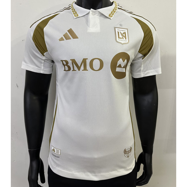 2025-26 Los Angeles FC away white player version jersey (The player version is more slim fit, it is recommended to buy one size larger)