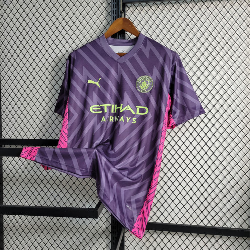 2023-24 Manchester City Purple Goalkeeper  jersey