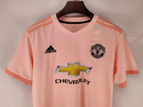 2018-19 Manchester United away pink retro jersey