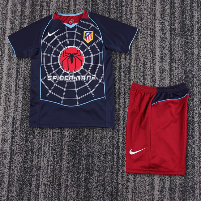 2004-05 .Atletico Madrid Away retro kid kit