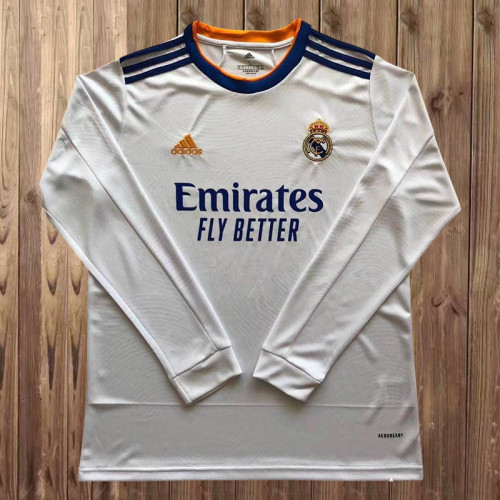 2021-22.Real Madrid   home long sleeve jersey