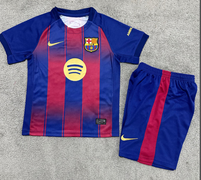 2025-26 .Barcelona home kid kit