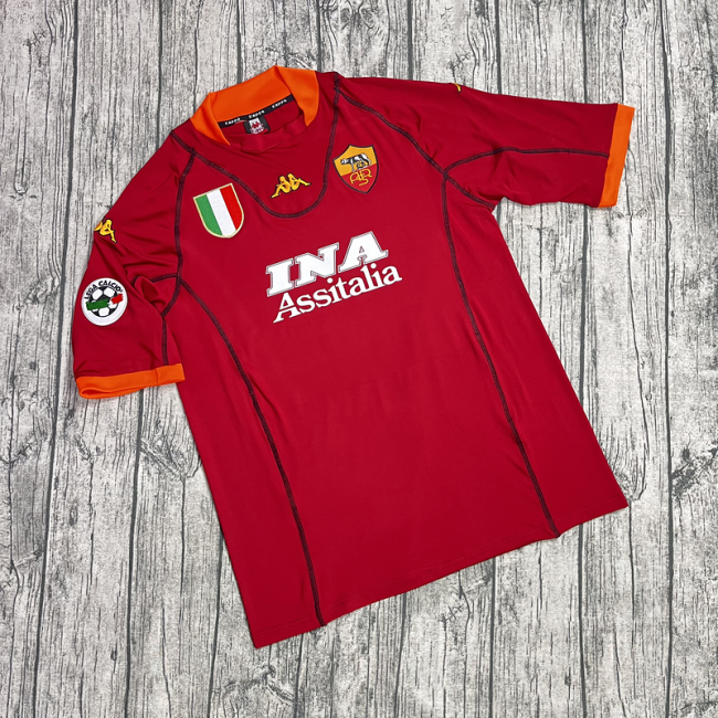 2001-02 Roma home retro jersey