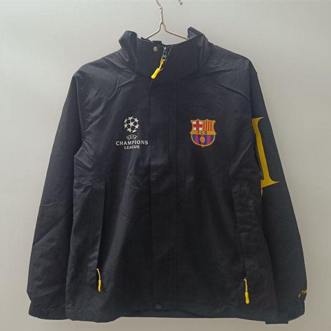2024-25 Barcelona Champion black windbreaker