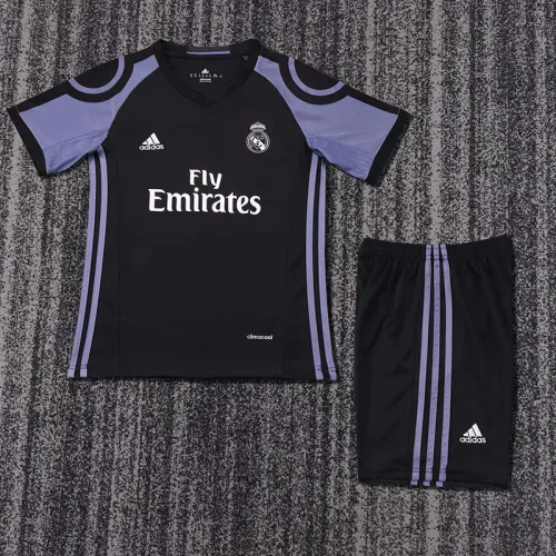 2016-17 real madrid third away retro kids kit