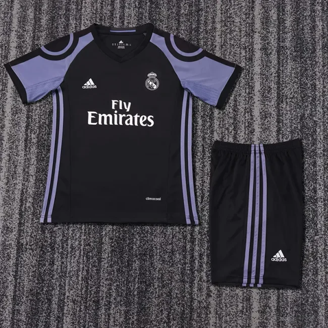 2016-17 real madrid third away retro kids kit