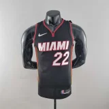 75th Anniversary Miami Heat BUTLER#22 black NBA Jersey