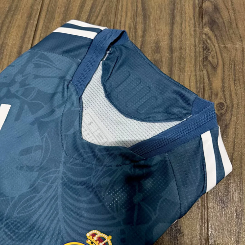 2025-26 Real Madrid  blue dragon soccer jersey