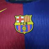 2025-26 Barcelona   Travis Scott Long sleeve Player version jersey   (The player version is more slim fit, it is recommended to buy one size larger)