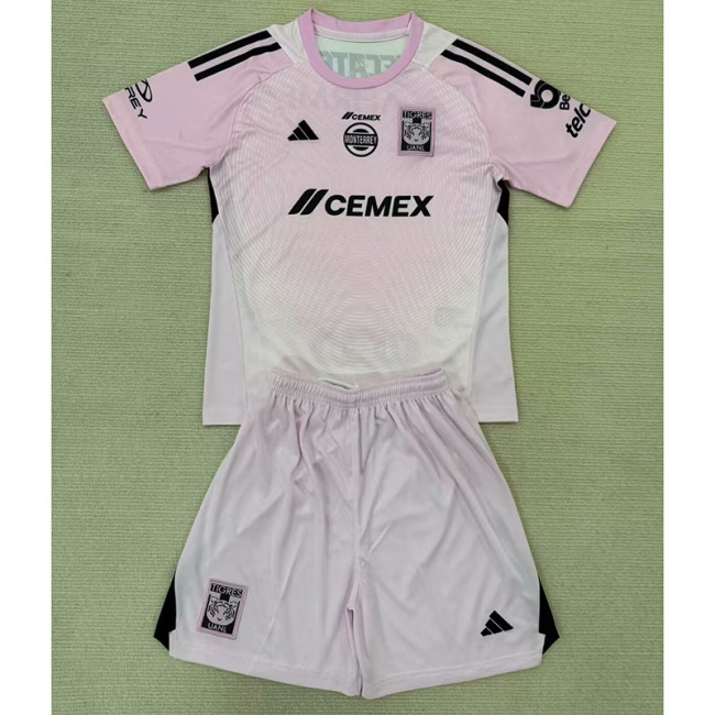 2025-26 Tigres UANL Pink Goalkeeper Kids Kit