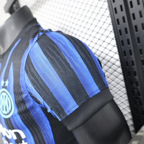 2025-26 Inter Milan  home player version jersey   (The player version is more slim fit, it is recommended to buy one size larger)