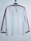 98-99 Manchester United white retro long sleeve jersey