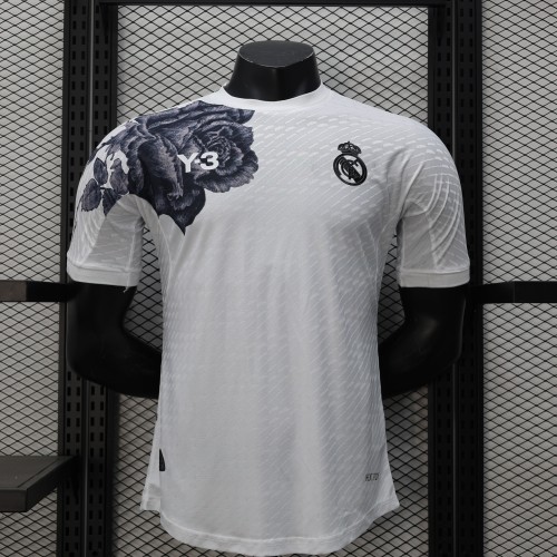 2024-25 Real Madrid Y3 white player version jersey (The player version is more slim fit, it is recommended to buy one size larger)