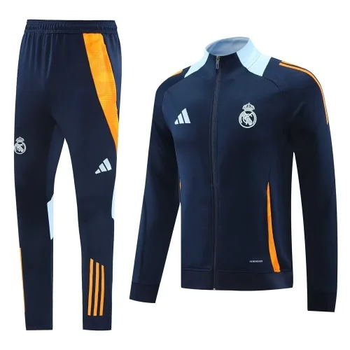 Real Madrid 2024 navy blue jacket set