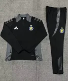 2024-25 Saudi Al-Nassr Half Zip Black Suit (Kids)