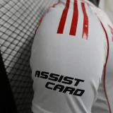 2024-25 River Plate home player version jersey(The player version is more slim fit, it is recommended to buy one size larger)