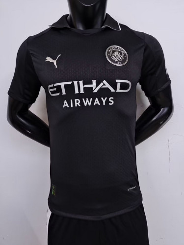 2025-26 .Manchester City  black player version jersey  (The player version is more slim fit, it is recommended to buy one size larger)