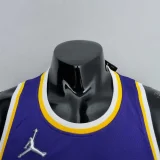 75th Anniversary James #23 Los Angeles Lakers Jordan Purple NBA Jersey