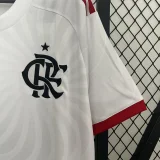 2024-25 Flamengo away white soccer jersey