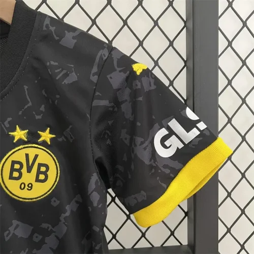 Dortmund 2023-24 away kid Soccer jersey