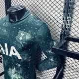 tottenham  Third away green long sleeve player version jersey (The player version is more slim fit, it is recommended to buy one size larger)
