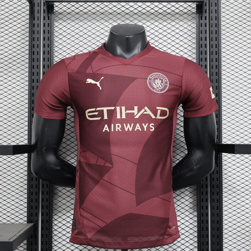 2024-25 Manchester City third away player version jersey(The player version is more slim fit, it is recommended to buy one size larger)
