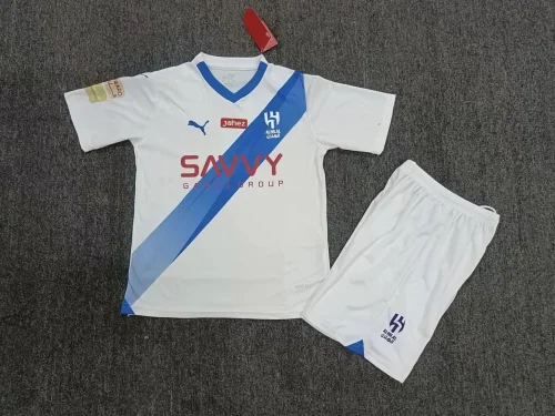 2023-24 Al Hilal Home away kids soccer jersey