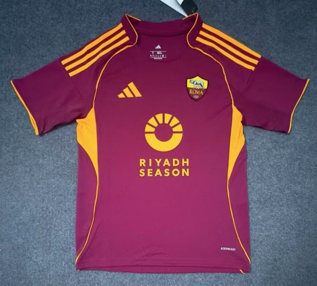2025-26 Roma home soccer jersey