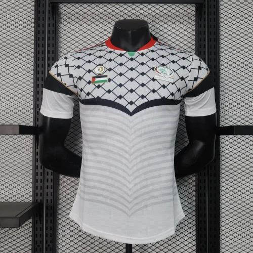 2024-25 Palestinian white player version(The player version is more slim fit, it is recommended to buy one size larger)