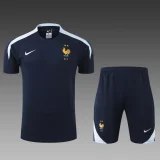 2024-25 France black cotton training suit