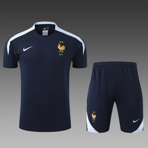 2024-25 France black cotton training suit