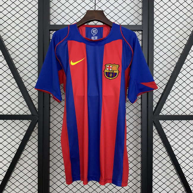 2004-05 .Barcelona home retro jersey