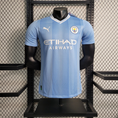 2023-24 Manchester CityI home player version(The player version is more slim fit, it is recommended to buy one size larger)