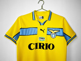 1998-99 Lazio yellow retro jersey