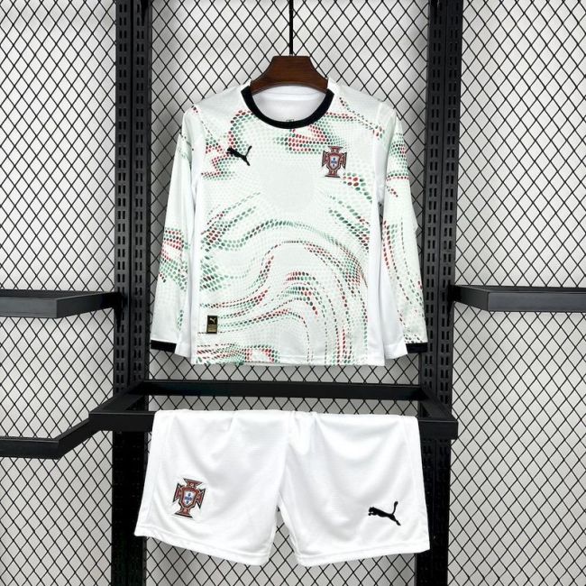 2025-26 Portugal away long sleeve kid kit