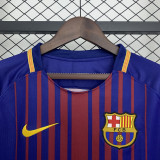 2017-18 .Barcelona  home long sleeve retro jersey