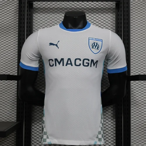 2024-25 Marseile home player version(The player version is more slim fit, it is recommended to buy one size larger)